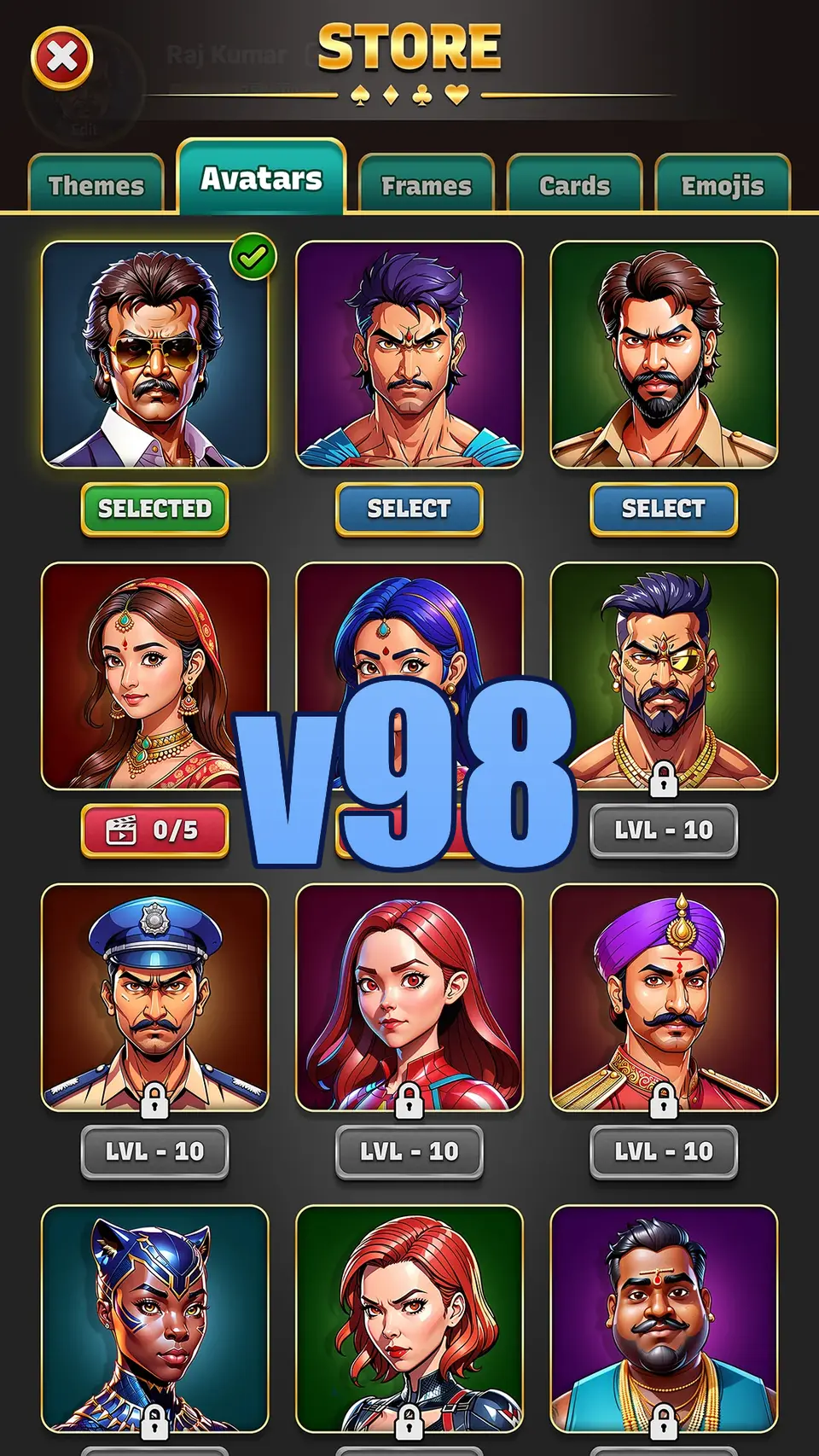 v98 Masuk